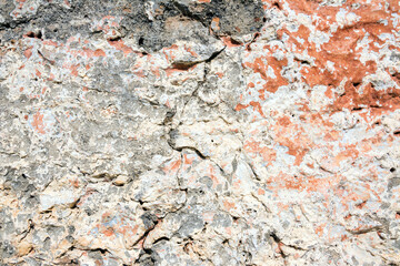 Old  bricks wall pattern. Medieval stone wall.  Background, texture