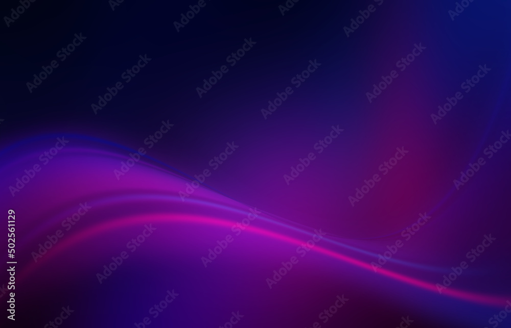 Poster dark abstract futuristic background with ultraviolet neon glow. laser neon lines, waves, particle ex