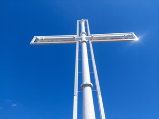 cross on blue sky