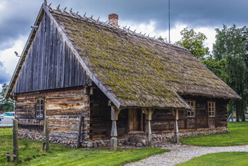 19th century rural house in Folk Culture Museum in Wegorzewo town, Warmia and Mazury region, Poland