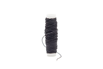Black threads on a white background