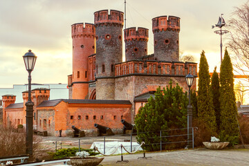 Friedrichsburg Gate at sunset. Kaliningrad, Russia