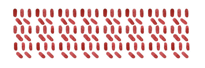Knitted pattern ornament drawn in watercolor. Idea for stamp, packaging, fabric and corporate identity, patterned tape