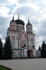 Fototapeta na wymiar Orthodox monastery, St. Panteleimon on the suburbs of Kiev in Feofaniya. Ukraine