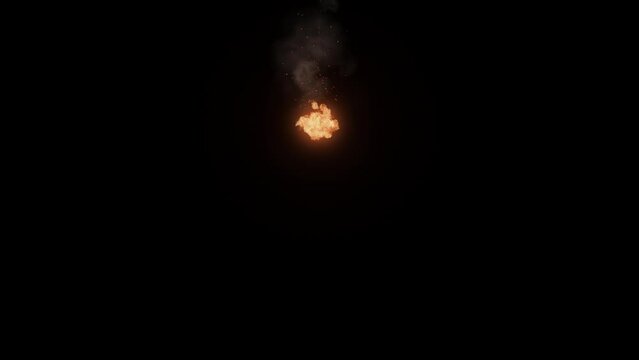 3D Animation on fire ball from the sky with alpha channel (transparency) in HQ 32bit Apple ProRes. Easy use. Drag and drop in your project with any non-linear editing software like: Adobe After Effect