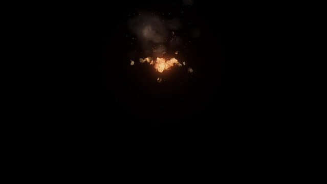 3D Animation on fire ball from the sky with alpha channel (transparency) in HQ 32bit Apple ProRes. Easy use. Drag and drop in your project with any non-linear editing software like: Adobe After Effect