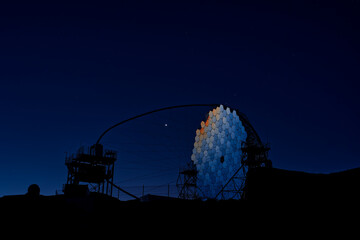 The Cherenkov / MAGIC Telescope, Roque de los Muchachos Observatory, La Palma, Canary Islands,...