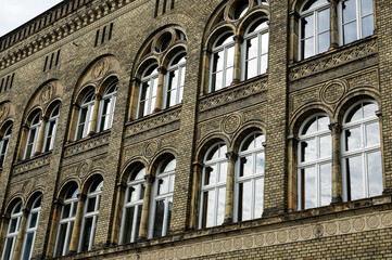 facade of a building , image taken in stettin szczecin west poland, europe