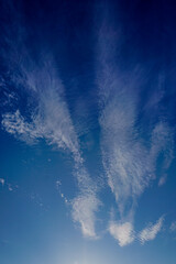 blue sky and clouds