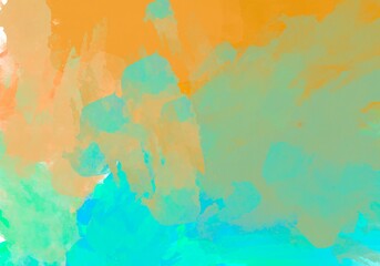 Colorful abstract watercolor hand painted background