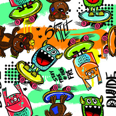 abstract, art, background, boy, cartoon, clothes, clothing, cool, creative, design, doodle, drawing, drawn, elements, extreme, fabric, fashion, freestyle, fun, graffiti, graphic, graphics, grunge, han