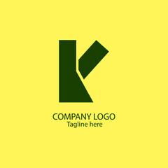 logo monogram letter LK for business