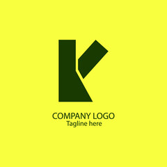 logo monogram letter LK for business