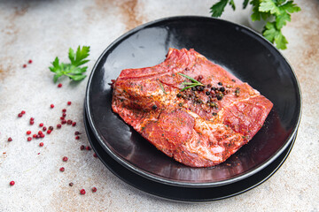 steak raw meat pork fresh beef meal food snack on the table copy space food background 