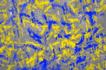 Abstract background with yellow blue lines. Anxiety and chaos.