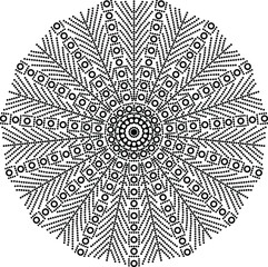 round abstract background with circles