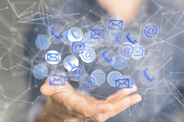 mail communication support contact concept service