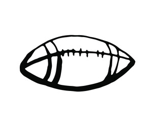Football. Vector clipart. 
Isolated on transparent background