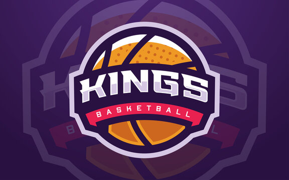 Professional Basketball Club Logo Template for Sports Team