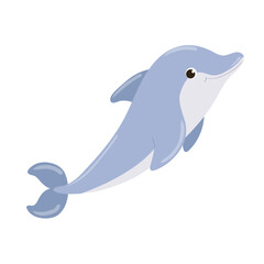 funny cartoon inhabitant of the ocean. characters for kids 