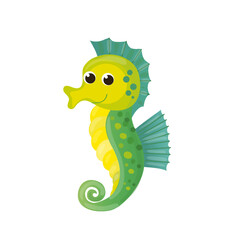 funny cartoon inhabitant of the ocean. characters for kids 