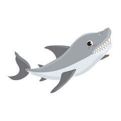 funny cartoon inhabitant of the ocean. characters for kids 