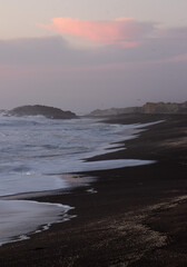 Beach in the region of Maule, Chile