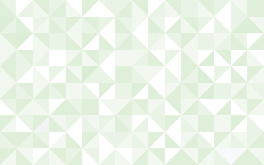 Abstract geometry triangle white and green mosaic texture background pattern.