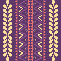 Textile fabric seamless pattern. Geometric abstract background. 