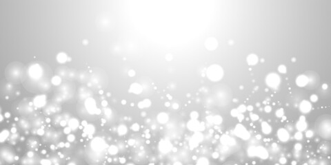 bokeh silver grey background snowflake snow shine