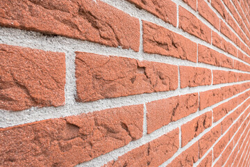 Red brick wall textured background