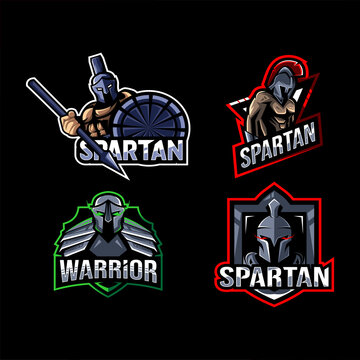 Spartan logo mascot collection design