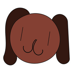 dog face isolated