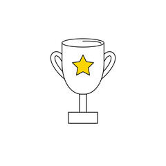 success and achievement up design outline icon design