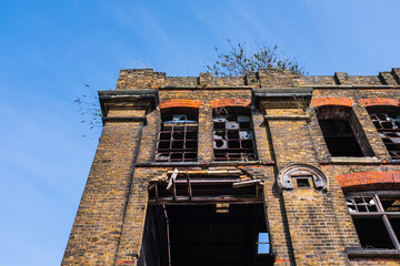 desolate warehouse in London