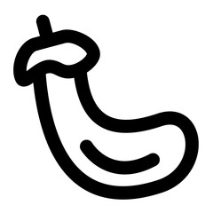 eggplant line icon