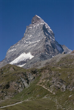 Mountain peak, Matterhorn, Zermatt, Switzerland