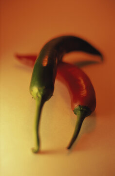 Two chili peppers