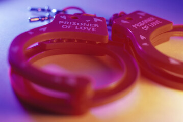 Close-up of a pair of handcuffs