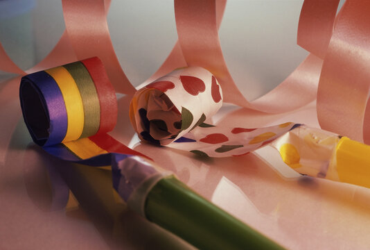 Close-up of party favors
