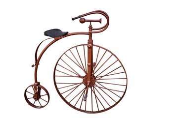 High wheel bicycle .Vintage bicycle .