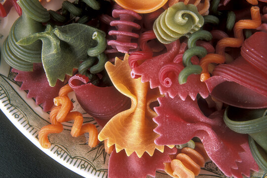 Close-up of bow tie pasta on a plate