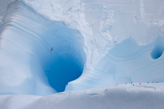 Hole in an iceberg, South Georgia Island, South Sandwich Islands