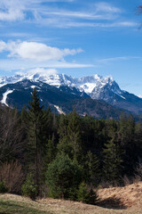 Fototapeta premium Landscape near Garmisch-Partenkirchen in Bavaria