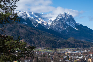 Naklejka premium Landscape near Garmisch-Partenkirchen in Bavaria