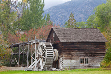 Ruins of a grist mill, Keremeos, British Columbia, Canada