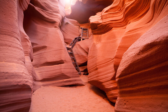 Slot canyon, Lower Antelope Canyon, Antelope Canyon, Page, Arizona, USA