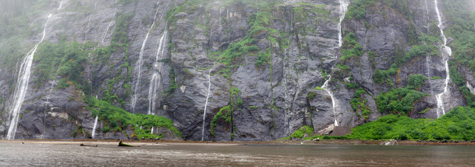 Waterfall, Rudyerd Bay, Misty Fiords National Monument, Alaska, USA
