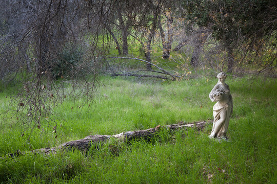 Mexico, Tecate, Rancho La Puerta, Garden statue