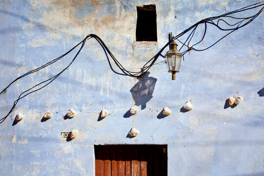 Mexico, Guanajuato, San Miguel de Allende, wall of building